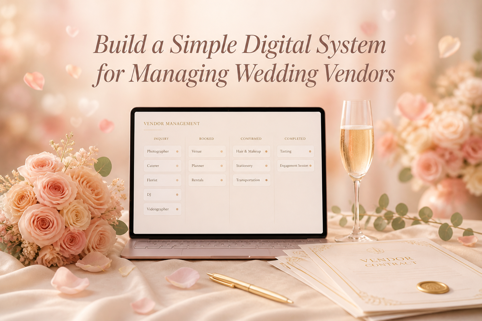Build a Simple Digital System for Managing Wedding Vendors