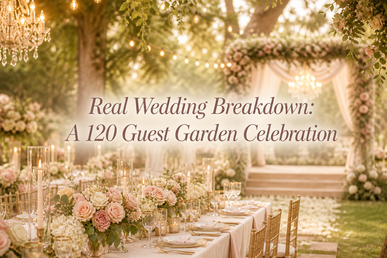 Real Wedding Breakdown: A 120 Guest Garden Celebration