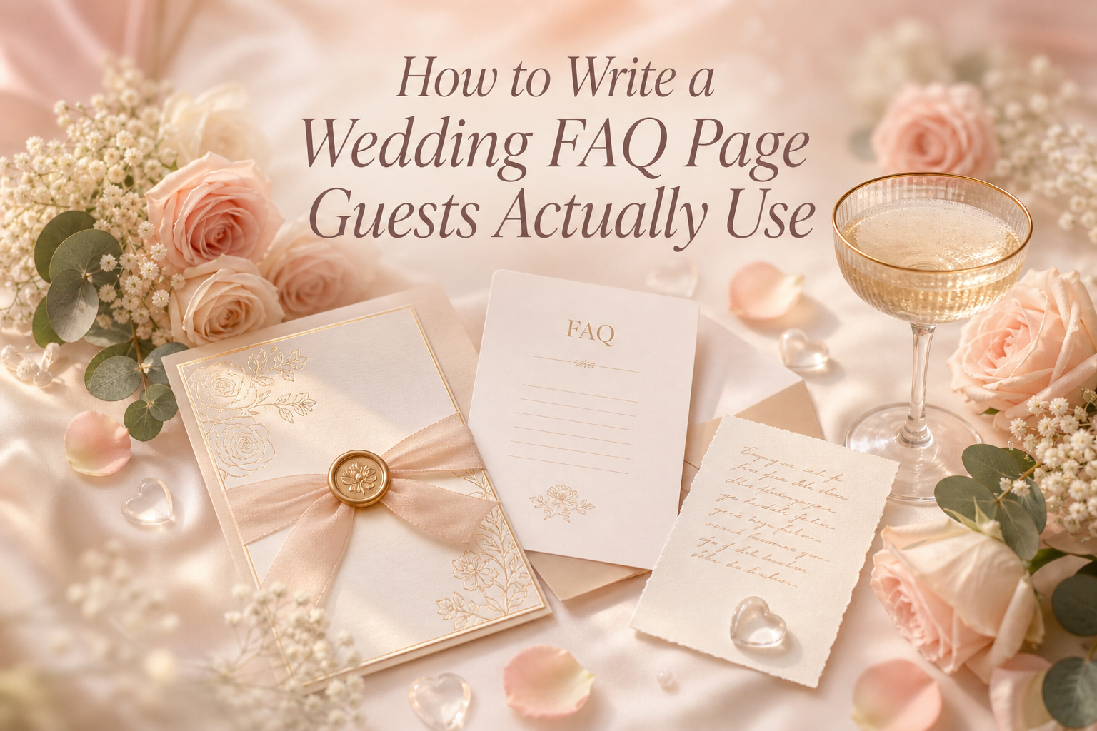 How to Write a Wedding FAQ Page Guests Actually Use