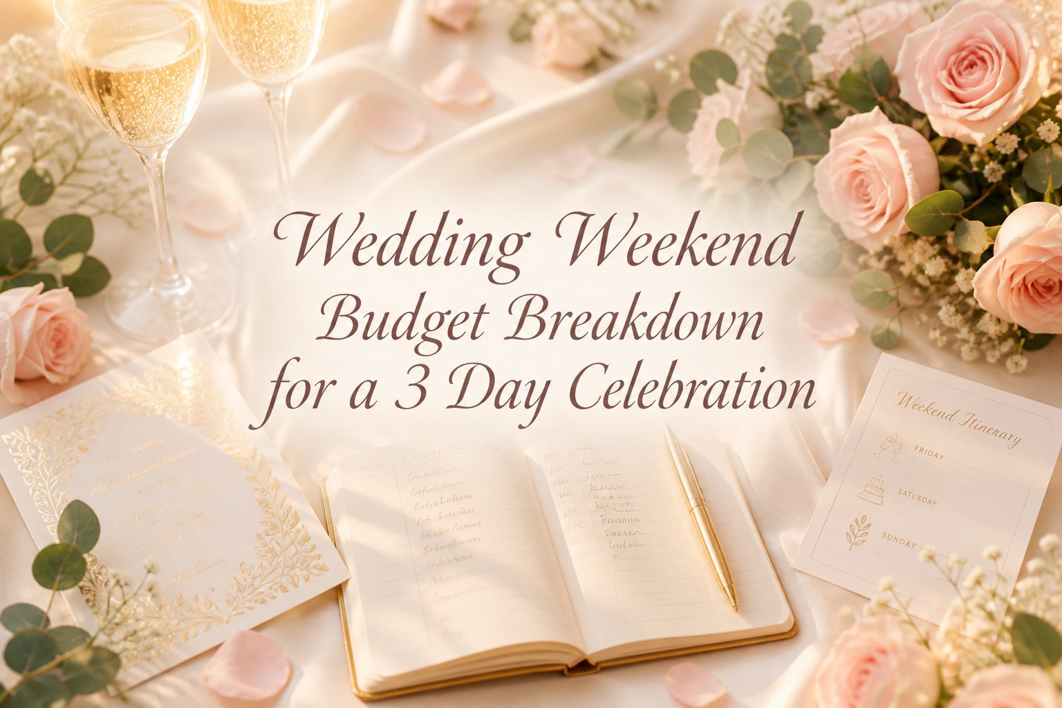 Wedding Weekend Budget Breakdown for a 3 Day Celebration